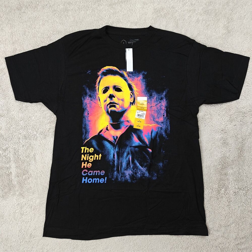 John Carpenter Halloween Graphic T-shirt Men's Large 42/44 Black Horror NWT
